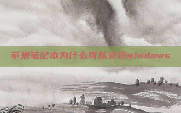 苹果笔记本为什么可以支持windows