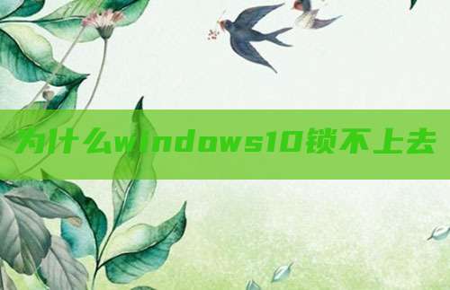 为什么windows10锁不上去