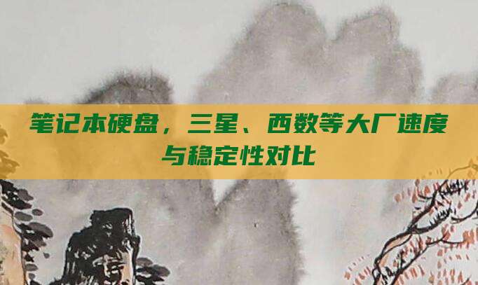笔记本硬盘，三星、西数等大厂速度与稳定性对比