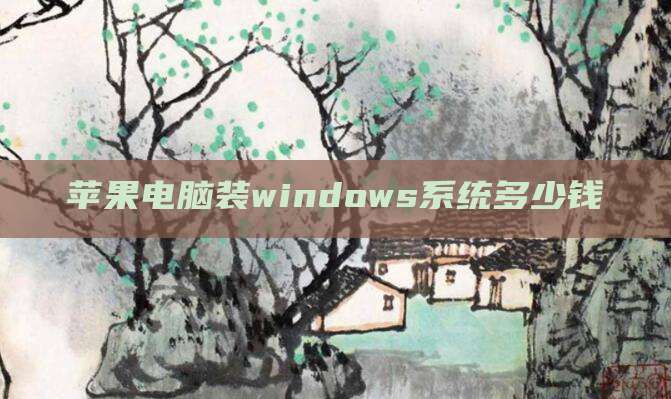 苹果电脑装windows系统多少钱