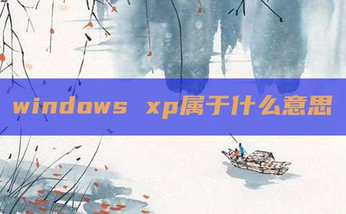 windows xp属于什么意思
