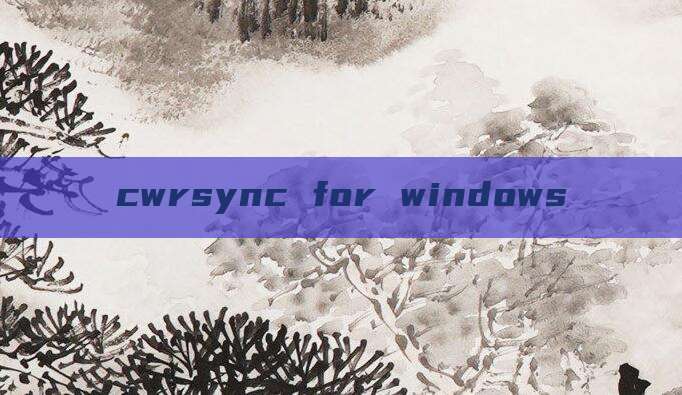 cwrsync for windows