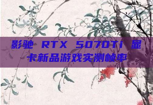 影驰 RTX 5070Ti 显卡新品游戏实测帧率