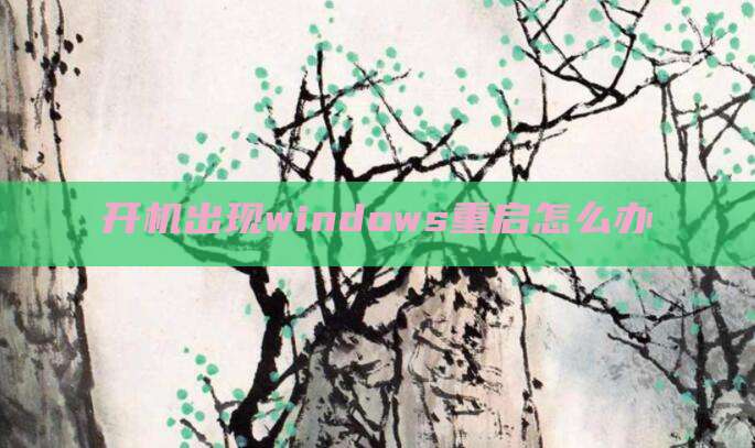 开机出现windows重启怎么办