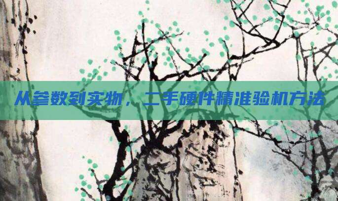 从参数到实物，二手硬件精准验机方法