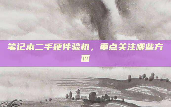 笔记本二手硬件验机，重点关注哪些方面