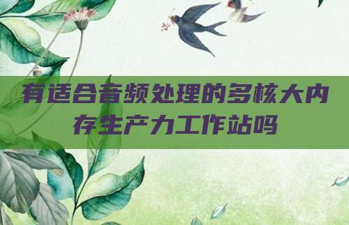 有适合音频处理的多核大内存生产力工作站吗