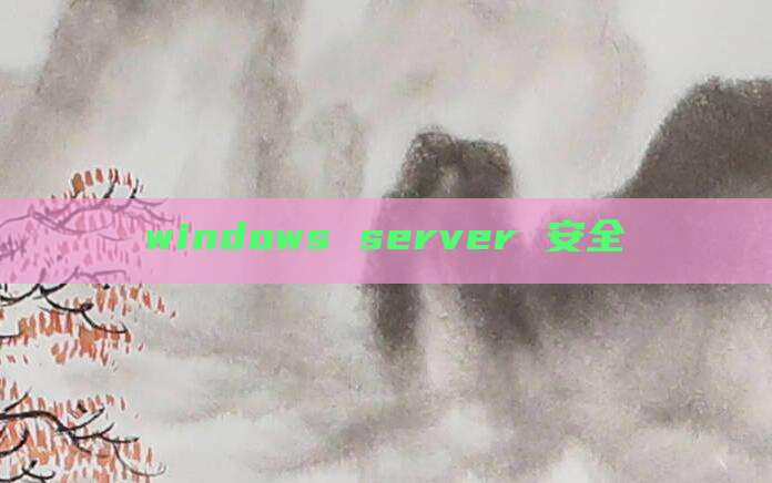 windows server 安全