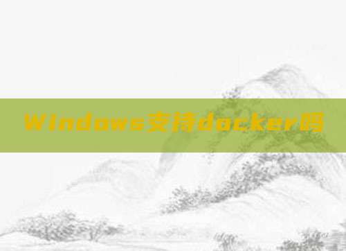 Windows支持docker吗