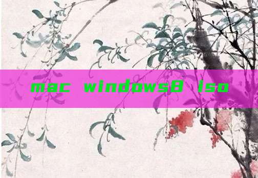 mac windows8 iso