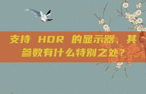 支持 HDR 的显示器，其参数有什么特别之处？