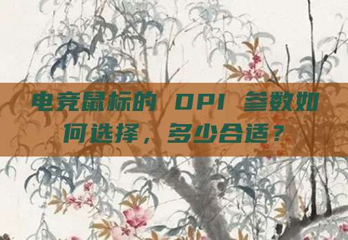 电竞鼠标的 DPI 参数如何选择，多少合适？