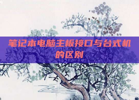 笔记本电脑主板接口与台式机的区别