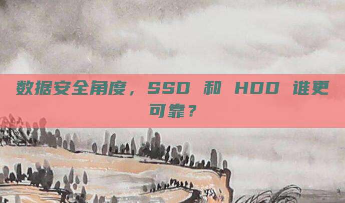 数据安全角度，SSD 和 HDD 谁更可靠？
