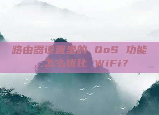 路由器设置里的 QoS 功能，怎么优化 WiFi？